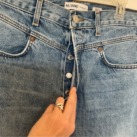 Re/Done denim Double Yoke cutoff Shorts - Picture 11 of 16